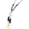 Les Trésors De Lily [E7011] - Designer Necklace 'Tijuana' Black Beige
