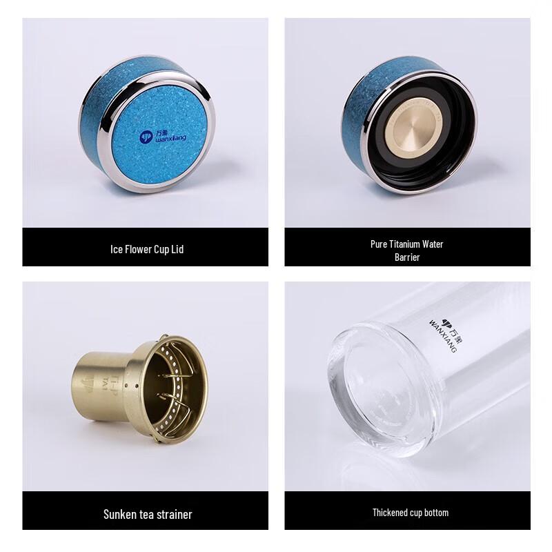 WANXIANG Single-Layer Antibacterial Glass Cup