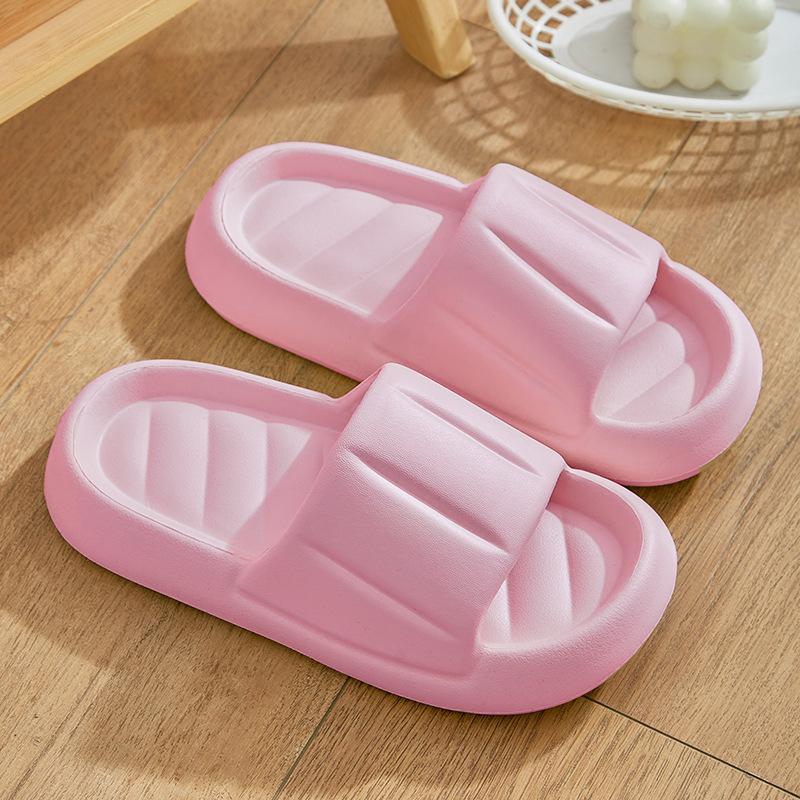 Home slippers men's summer eva thick-bottomed non-slip bathroom home wear new deodorant cool slippers women