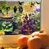 9 Sheets Halloween Window Clings Decals for Party Decoration, Reusable Double Side Halloween Window Stickers, Indoor & Outdoor Home Decor,Ghosts,