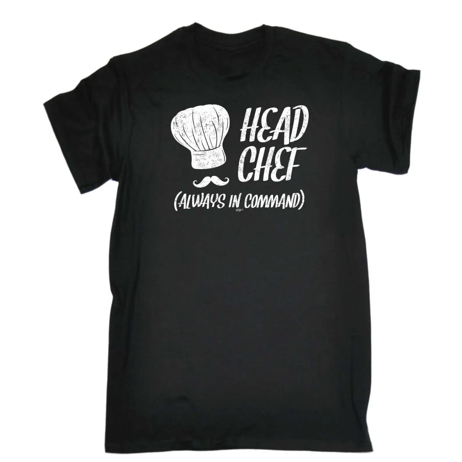 

Head Chef Always In Command Funny Restaurant Cook T-Shirt 100% Cotton O-Neck Summer Short Sleeve Casual Mens T-shirt Size S-3XL S чёрный