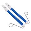 2Pcs Slide Whistle ABS Metal Safe and Simple To Play Lovely Color Children Musical Instrument Blue