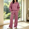 Women's Casual Hoodie and Jogger 2 Piece Set for Fall Winter