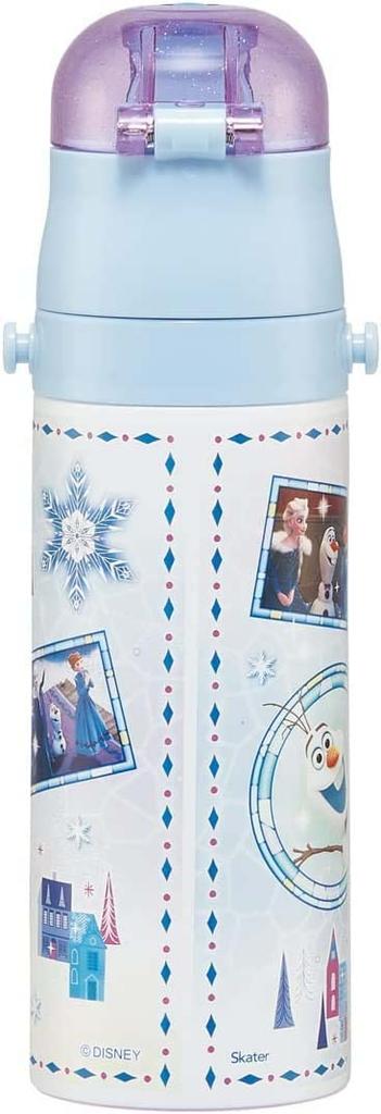 Skater Water Disney Frozen Direct Stainless Sports Bottle for Bottle, 470ml, 23, Drinking, Steel, Girls, SDC4-A