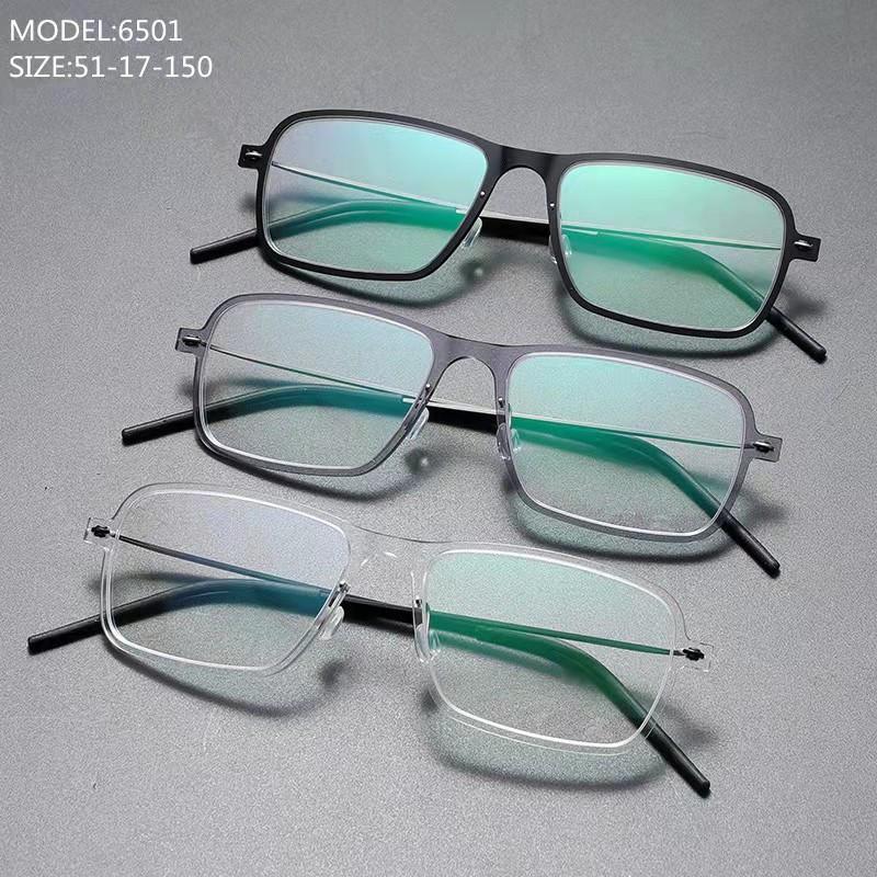 High Quality Denmark Brand Titanium Retro Square Eyewear Men Women Screwless Ultralight Eyeglasses Blue Light Spectacles Frames