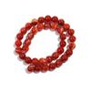 4 6 8 10 12mm Natural Red Striped Agate Beads Round Loose Stone Beads For Jewelry Making DIY Crafts Bracelets Necklace Supplies