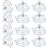 Suction Cups - AIMOONSA - 60M5-10 - Pack of 12 - Transparent PVC - Fixing with Screw/nut