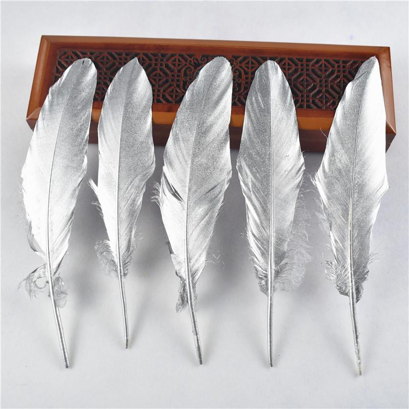 

10Pcs Gold Goose Feathers Vase For Decoration Handicrafts Carnival AccessoriesDIY Wedding Centerpiece Table Jewelry Making Plume