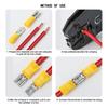 Insulated Terminal Block Set with Crimping Pliers 102/280Pcs Durable Electrical Connectors Kit for Home Car Repair