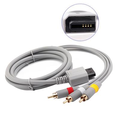 Audio Video Composite Cable Cord 1.8m Game Console Component Wire Line for Wii/for Wii U AV HDTV Connector Cable