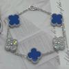 New Shiny Four-leaf Clover Bracelet Five-flower Fashion Sense Hand Jewelry Simple Jewelry