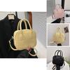 2024 Summer New Korean Fashion Handheld Small Square Bag Women's Commuter Small Bag Simple Single Shoulder Crossbody Bag