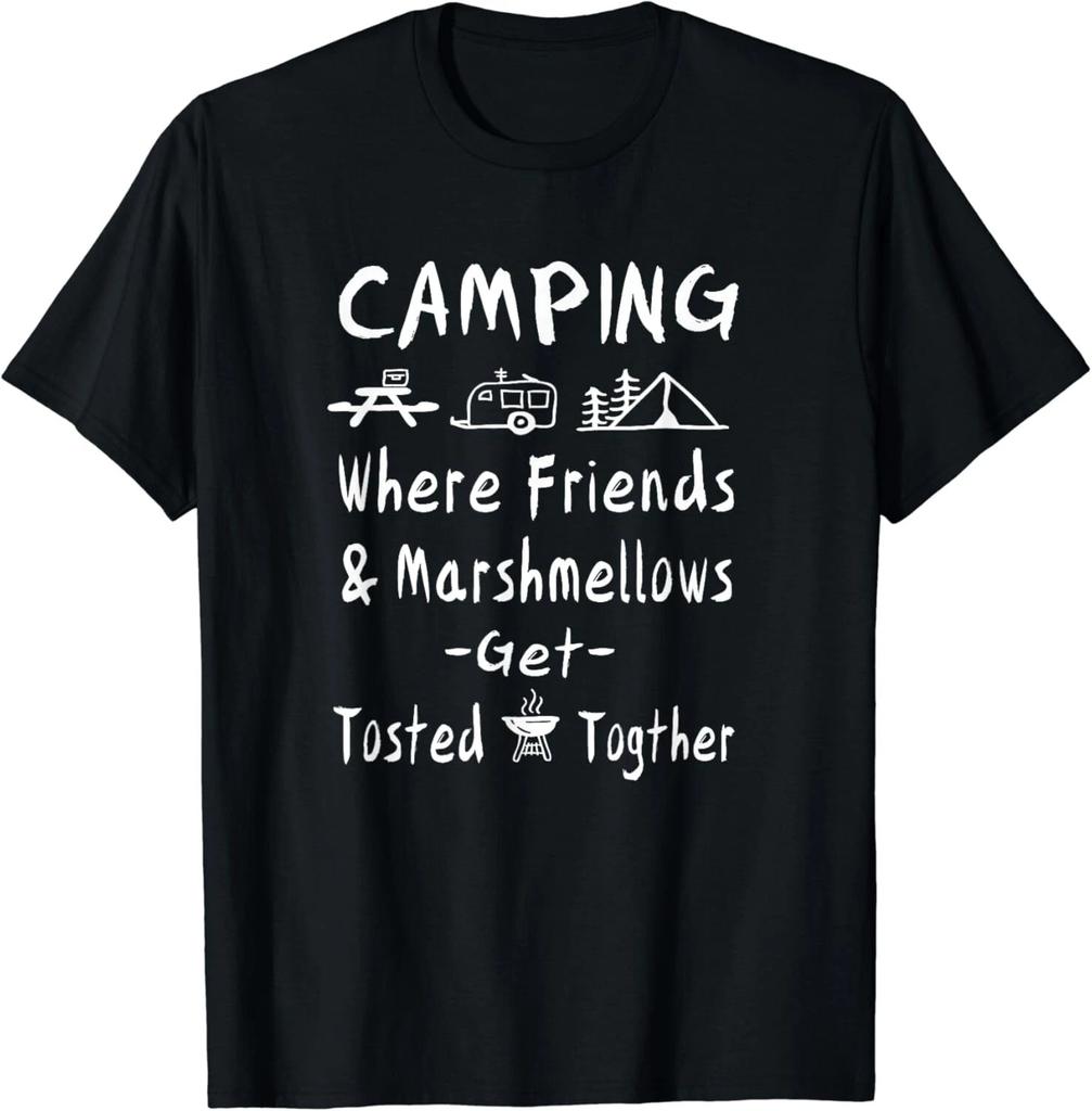 Camping Friends Marshmallows Get Toasted Camper Gift Unisex T-Shirt