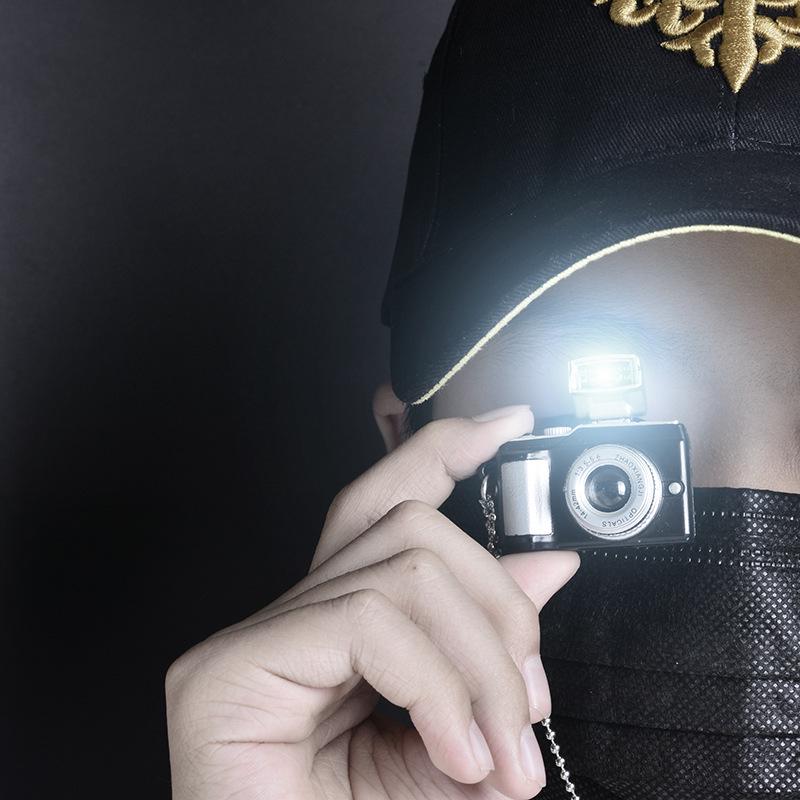 Luminous Flash Camera Pendant Necklace with Sound for Men & Women - Hip-Hop Retro Style