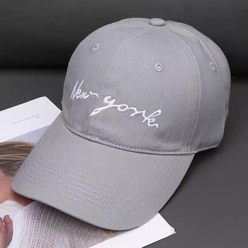 Embroidered letter baseball cap, unisex, suitable for spring and summer, versatile, and provides sun protection