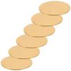 6 Stück 5 cm runde Edelstahl-Rohlinge für Gravur DIY Challenge Coins Personalisierte Andenken Bastelmünzrohlinge Gravierbar