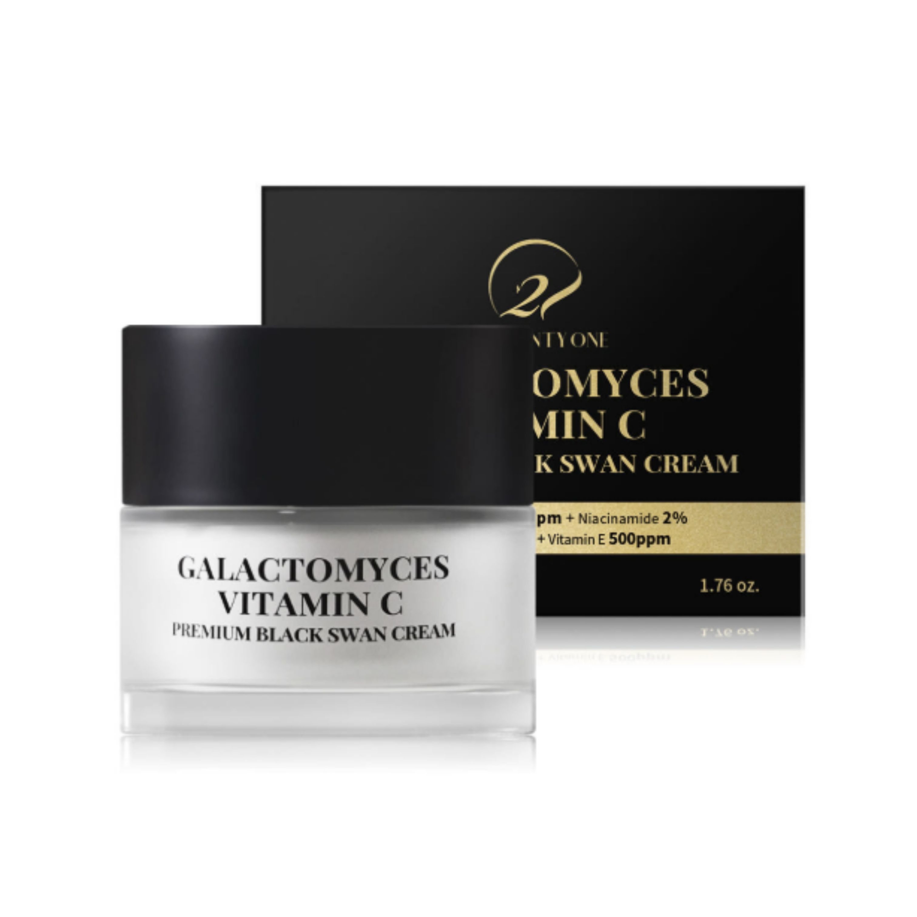 O.TWENTY ONE Galactomyces Vitamin C Premium Black Swan Cream 50g