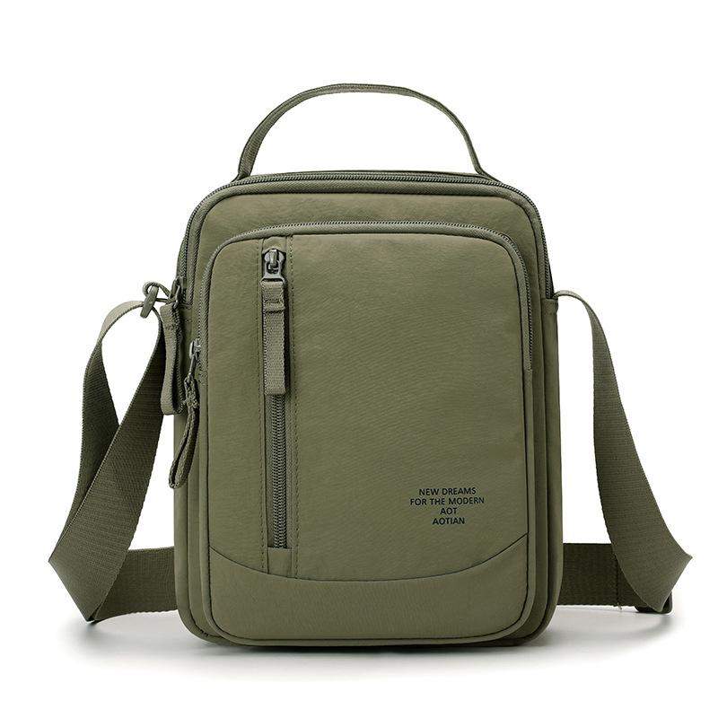 

Мужская сумка однотонная на плечо сумка через плечо сумка-тоут сумка для мобильного телефона армия зеленый