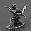 Metal Female Archer Model War Game Figure Desktop Decor Car Interior Ornament Gift for Men Women Paintable Collectibles