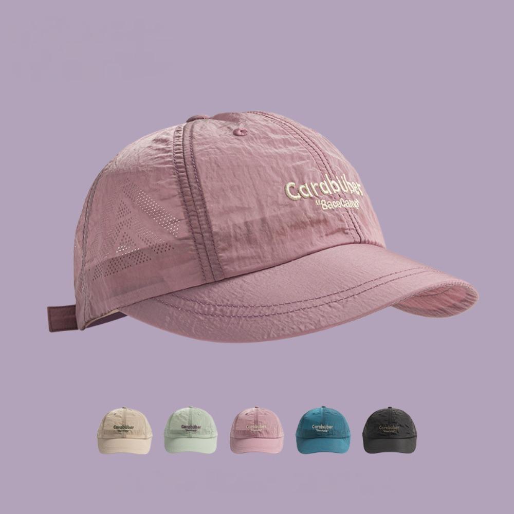 Fashion Wide Brim Baseball Cap Letter Embroidery Mesh Breathable Waterproof for Men Women Outdoor Sports Running Jogging Travel