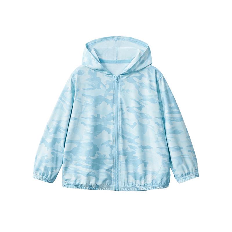 Kids UV Protection Hooded Jacket: Breathable, Lightweight, UPF 50+ for Spring & Summer 10 Years