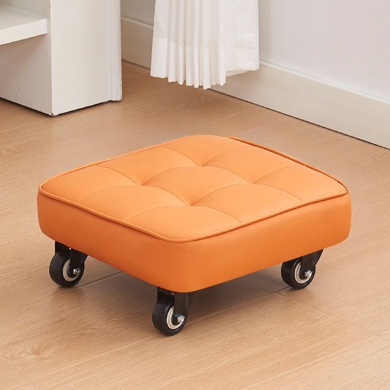 Shoe Changing Stool with Wheels Removable Portable Children's Stool Luxury Creative Footrest Home Entrance Footstool Furniture