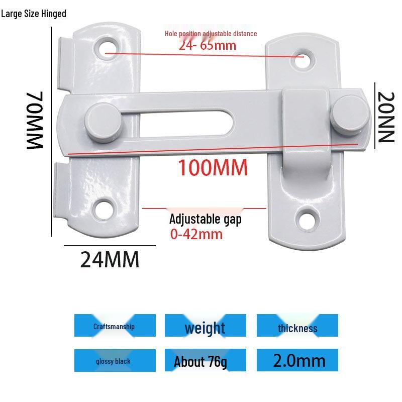 Stainless Steel Anti-Theft Indoor Door & Window Lock Bolt