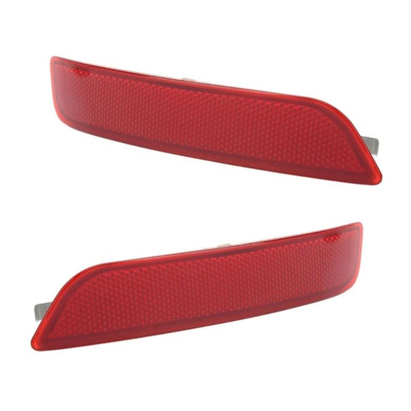 

1 Pair High Visibility Red Lens Rear Bumper Reflector Lights for F15 Waterproof ABS Construction 63147847591 63147847592 1