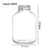 Glass Storage Jar with Stainless Steel Buckle for Tea, Grains, and Cereals
