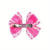 Bohemian Lace Ribbed Bow Hair Clip for Children