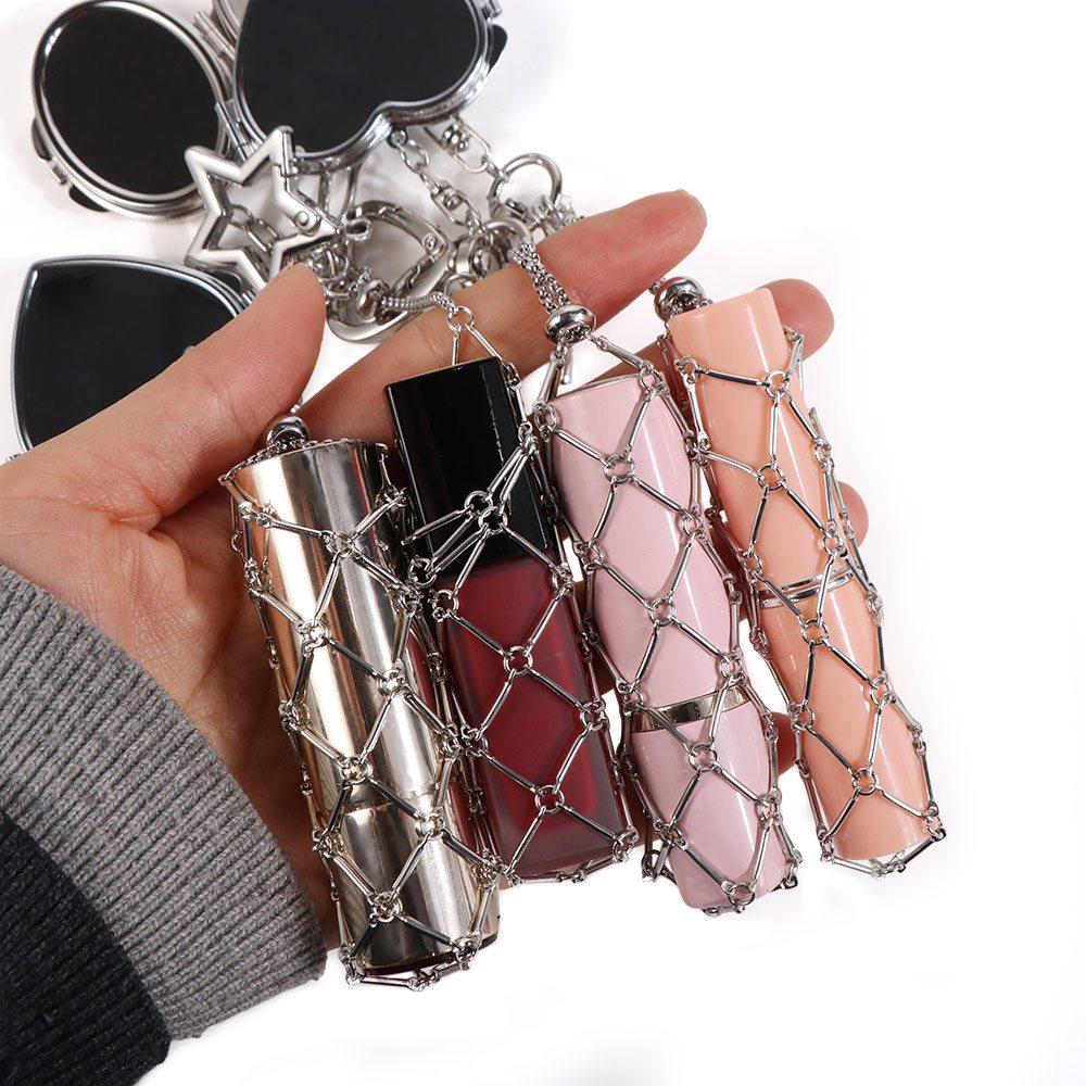 Portable Metal Net Lipstick Bag Mini Lipstick Storage Bag  Makeup Storage