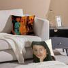 Chinese Nostalgic Reminiscent MMaggie Cheung Cushion Cover Throw Pillow Cover Hidden Button Durable Polyester Chair Cushion