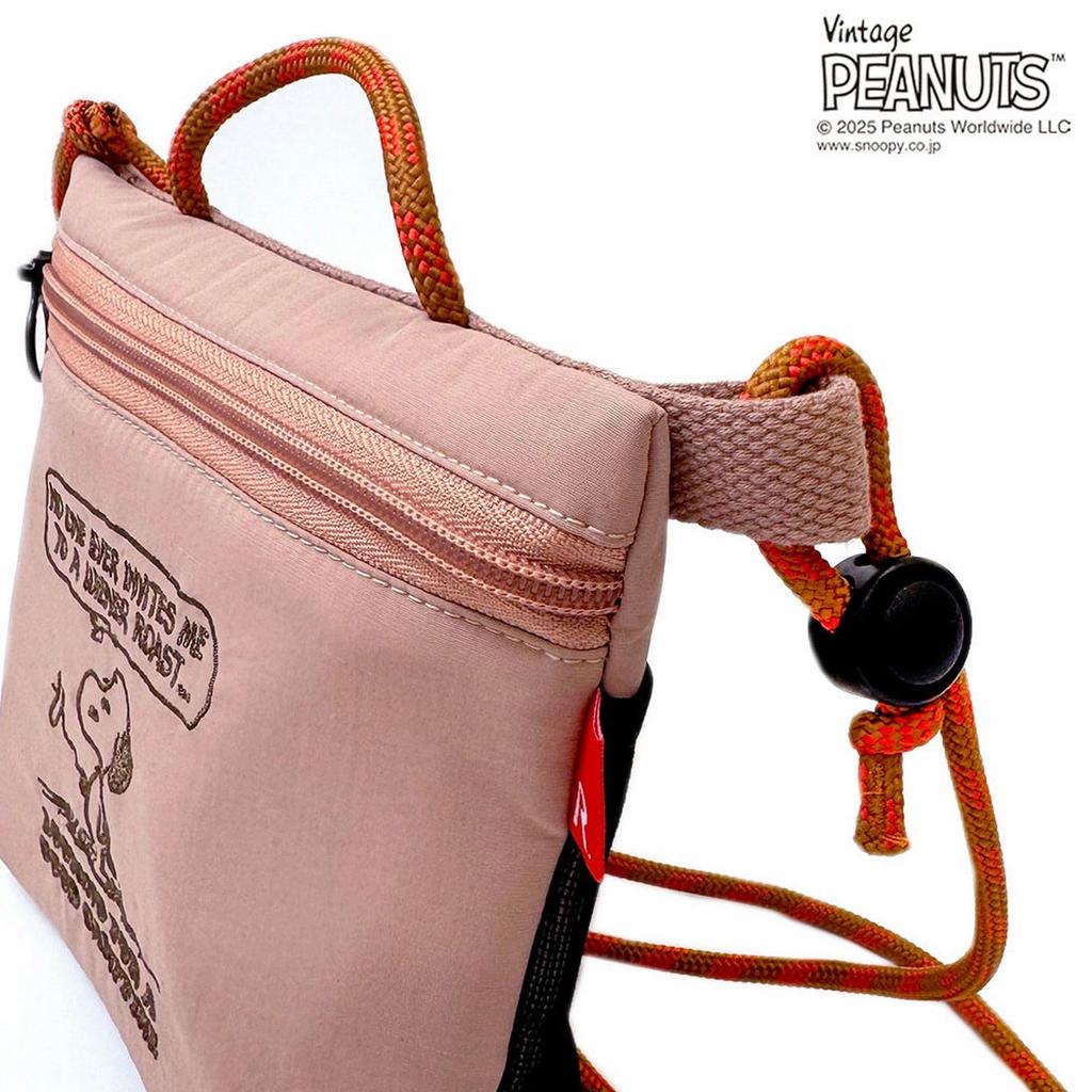Snoopy Shoulder Pouch Washable Simple Cold Insulation IP Thermokeeper Sacoche 8428 Summer [Routeto] Peanuts-0E (01 Time)