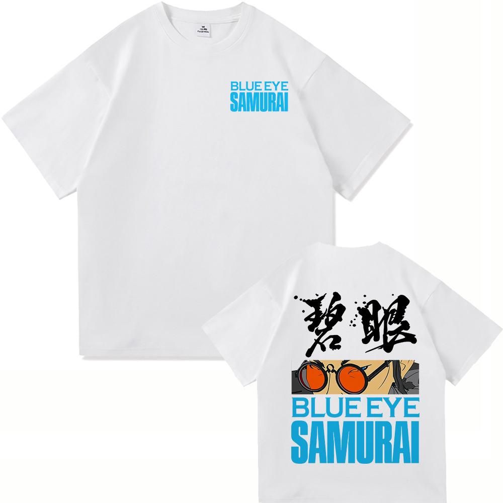 Blue Eye Samurai 2 T Shirts Fashion Men Harajuku Aesthetic Anime Mizu Tshirt Unisex High Quality Casual Cotton Tee Shirt Clothes