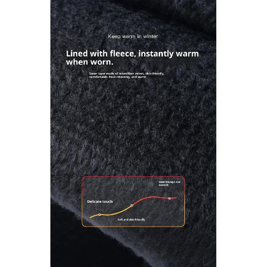 Men's Waterproof Touch Screen Cycling Gloves Winter Windproof Outdoor Motorcycle Ski Bike Warm Gloves for Riding And Scooter