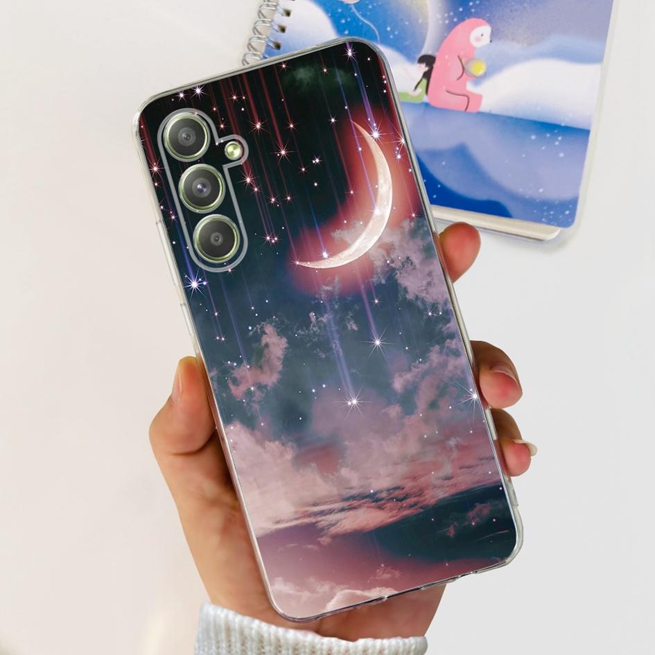 For Samsung Galaxy A54 Case A546B SM-A546B Cute Astronaut Clear Silicone Soft Phone Cover For Samsung A54 5G A 54 GalaxyA54 Capa