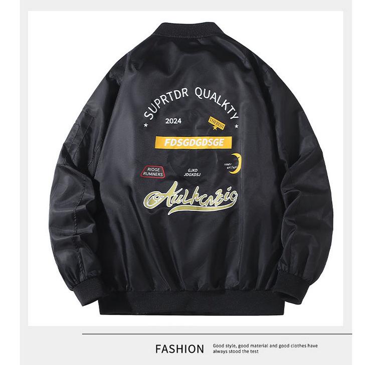 Plus Size MA-1 Flight Jacket XL - Casual Windbreaker Baseball Uniform Air Force Coat