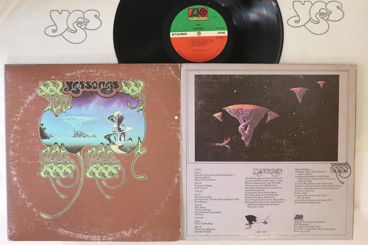 

LP Record YES Yessongs SD3100 ATLANTIC 1973 US Rock Used
