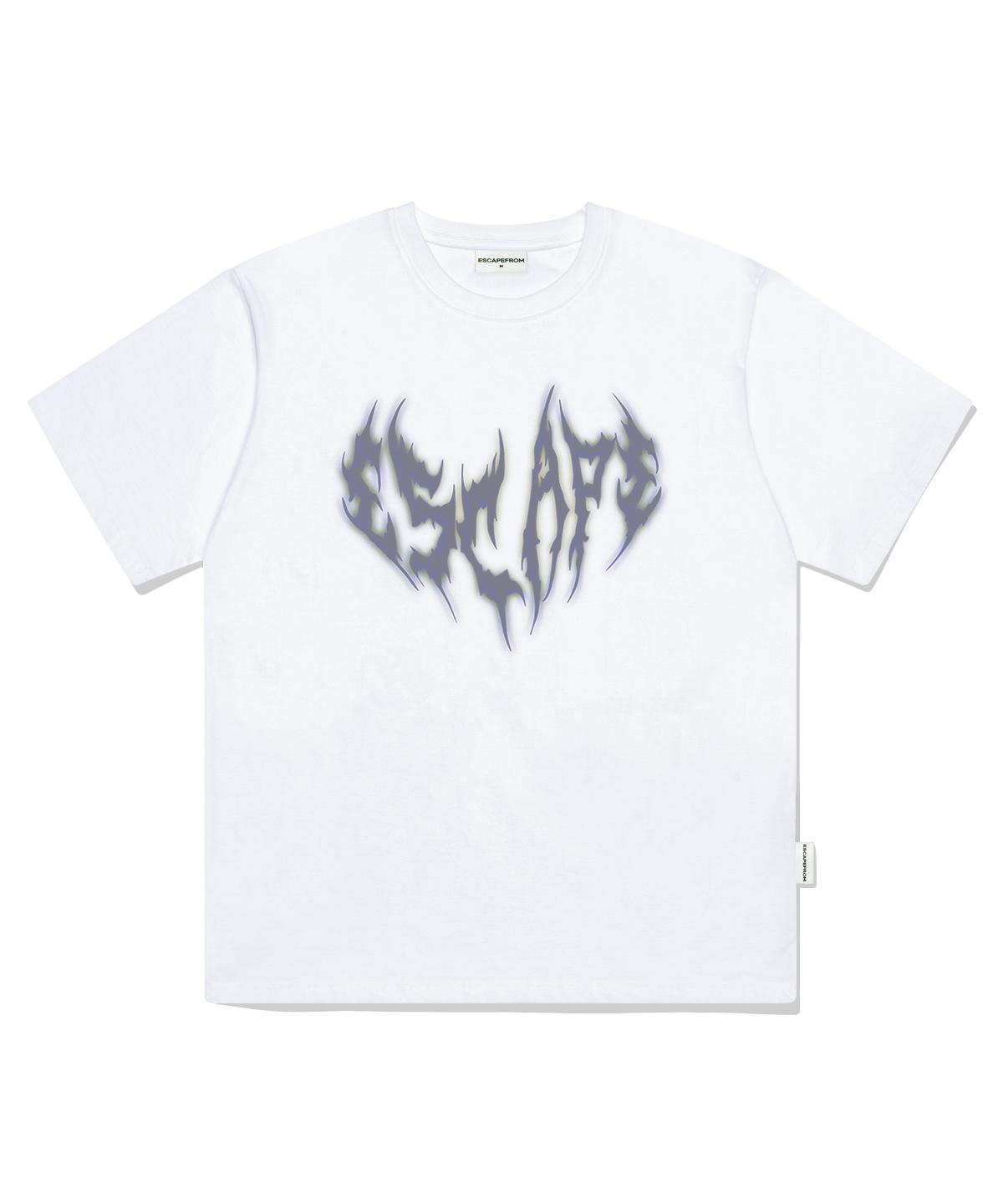 Escape From Thorn Logo Print Oversized Short Sleeve T-Shirt White S