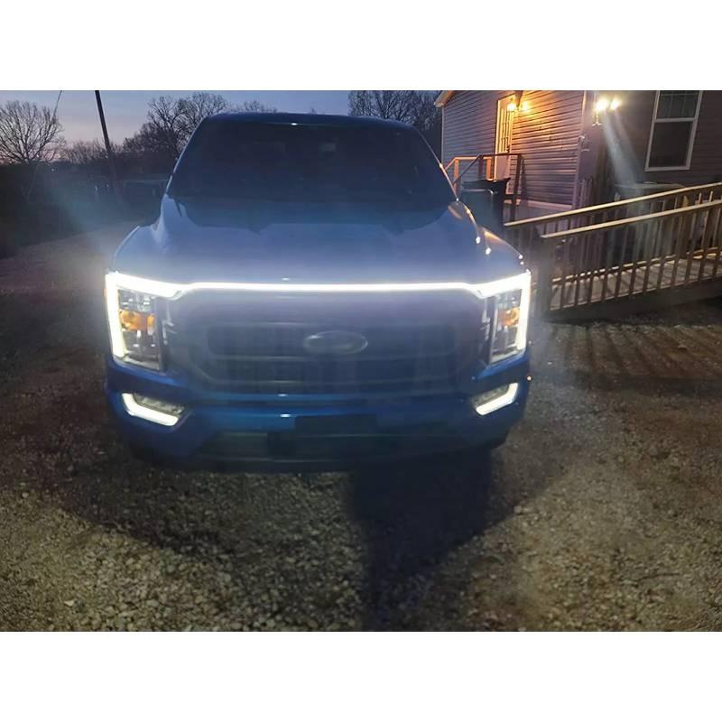 Running Car Daytime Light Bar Flexible Led Hood Light Waterproof Decoration Car