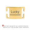 Curved Personalized Name Cat Dog Collar Accessories Anti-lost ID Tag Custom Pet Collar Nameplate Engraving Black Silver Golden