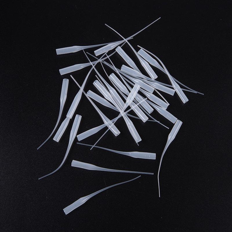 100Pcs/pack 7cm White Glue Tips Plastic Glue Micro-Tips Glue Extender Precision CA Glue Applicator Dispensing Dropper