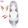 High Quality Frieren Cosplay Wig Anime Frieren At The Funeral 85cm Long Silver White Wigs Heat Resistant Synthetic Wigs