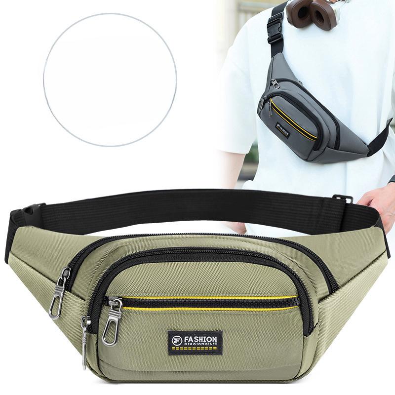 New Sports Running Purse Large Capacity Business Cashier Shoulder Messenger Bag Out Commuting Joker Fashion Chest Bag.