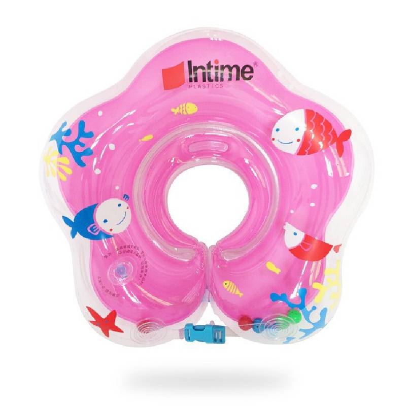 

Baby Cute Float Neck Ring Safety Pvc Inflatable Swimming Bathing Neck Circle 41*41cm/16.14*16.14in рожевий