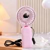Portable Neck Fan, 3 Speed Foldable Handheld Fan, USB Rechargeable Small Personal Fan for Outdoor Travel, Desk Cooling Fan for Home Office