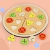 Wooden Simulation Single And Multi Layer Vegetable And Fruit Pizza Children Toy For Imaginative Play And Parentchild Interaction