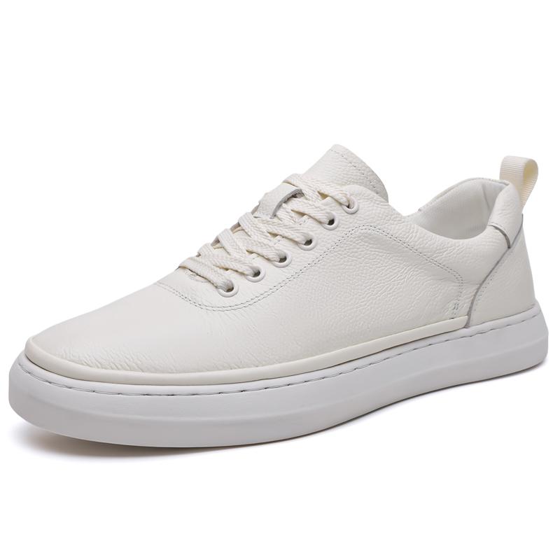 Fashion Brand Men'S Genuine Leather Shoes Office Business Formal Shoes Thick Sole Men'S Sports Leisure Shoes Summer Breathable