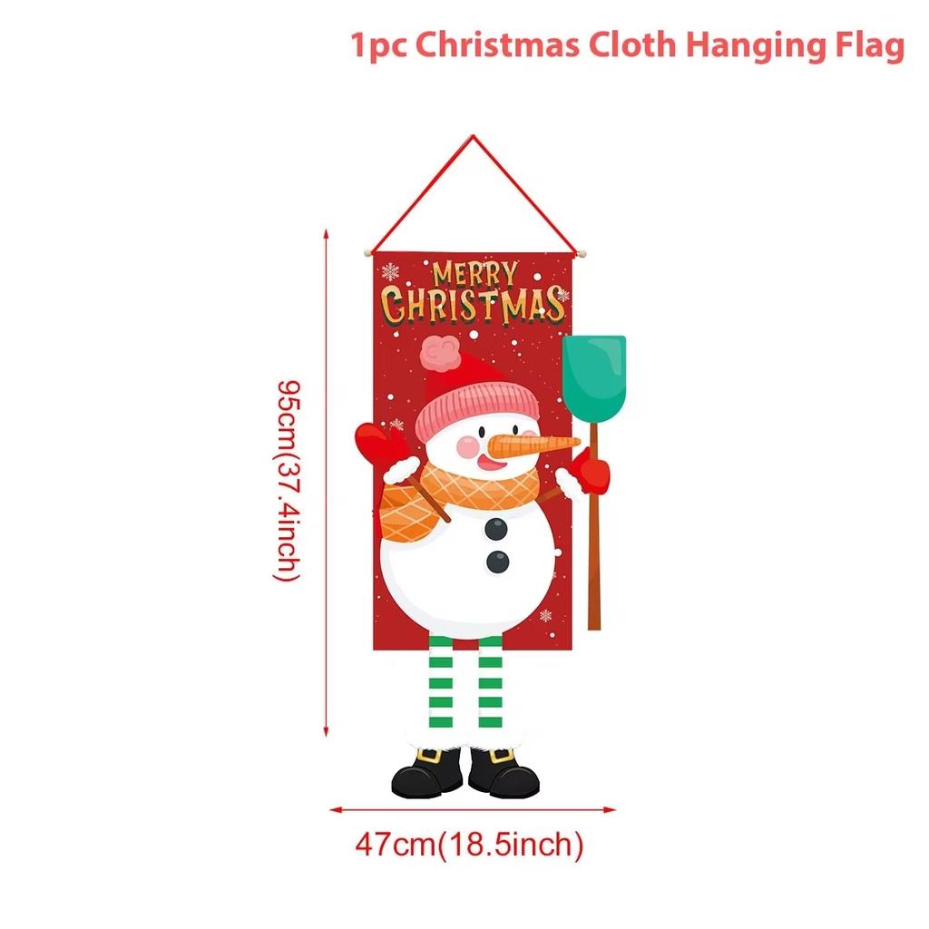 Merry Christmas Hanging Flag Christmas Decorations For Home 2026 Christmas Door Banner Xmas Gifts Navidad Happy New Year 2026
