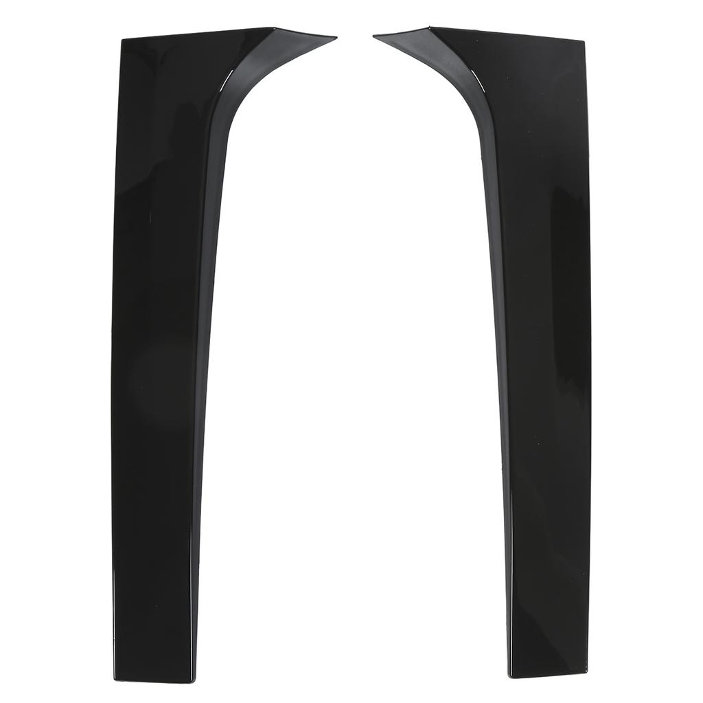 Pair Car Rear Window Side Wing Glossy Black Replacement for Mercedes Benz GLK Class X204 2009‑2015